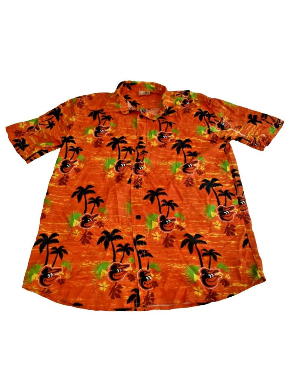 Baltimore Orioles SGA 7/13/2019 Hawaiian Button Up Shirt Universal XL Giveaway